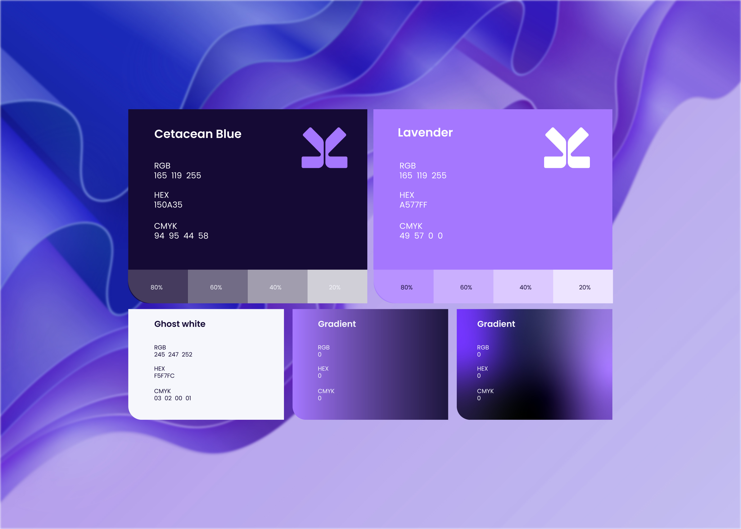 Example of Color System — Modern Purple UI Palette