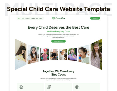 CareABA – Special Child Care Astro Template astro astro template bootstrap careaba child care css3 d2c design designtocodes multipage one page special child special child care ui website website template