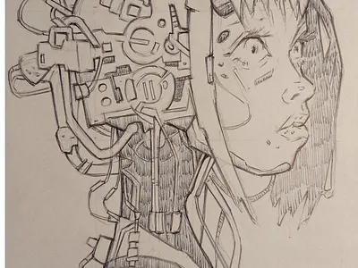 Neuromante-0389 boceto ilustración