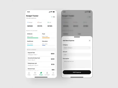 KidSync Parenting App Design - Task, Budget & Routine Management app design product service startup ui ux web