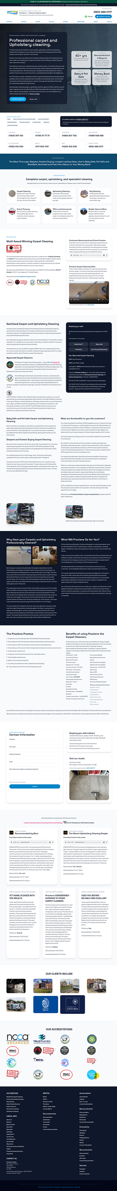 Proclene Professional Cleaning Website business website company profile design illustration landing page minimalist website ui web design website website design