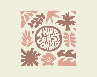 Third Coast Church Merchandise Design apparel beach bible church graphic design illustration jesus merch merchandise ministry surf t shirt tote bag wave young adults youth