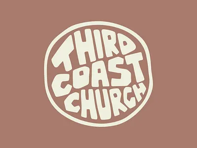 Third Coast Church Hat Logo beach bible christian church circle design graphic design hat hat patch logo ministry summer camp surf surf shop typographic mark typography wave wordmark young adults youth