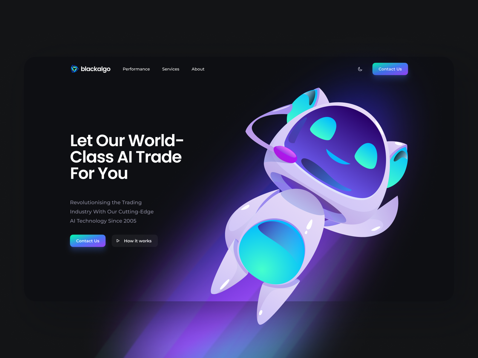 AI Trading Platform UI/UX + Dashboard