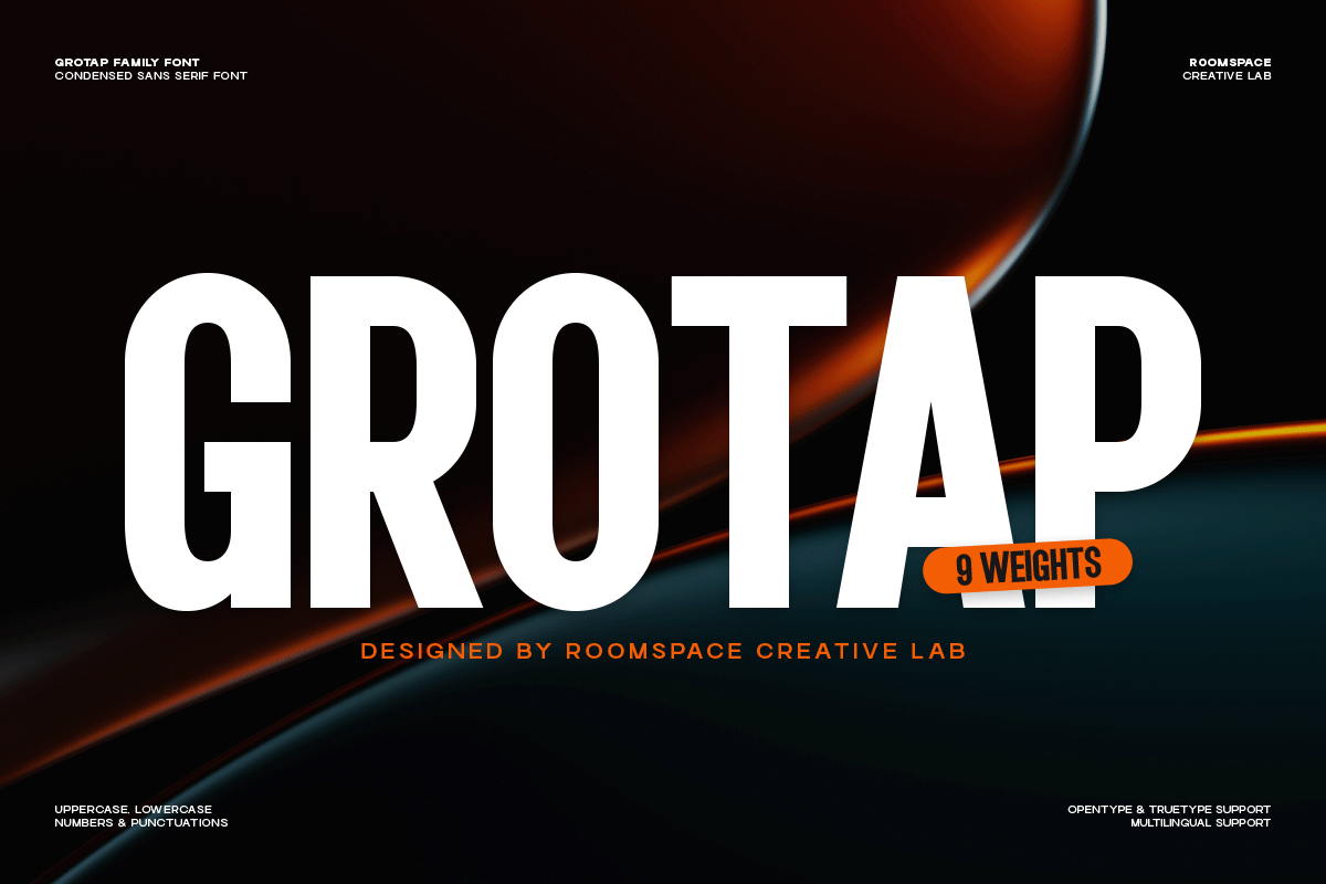 Example of Custom Grotesk Typeface Design