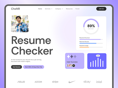 AI Resume checker website ui design best ui design best website uiux ed tech uiux figma ui designer figma uiux design figma web ui figma website ui landing page design saas designer saas ui saas uiux designer ui designer uiux design web ui web ui design website design website landing page website ui design