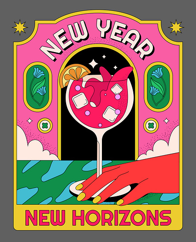 New Year Full Illustration bavaria beer brew celebration culture drink event festival germany mug oktoberfest party pretzel sausage traditional