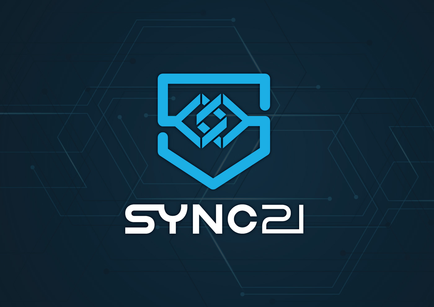 Sync21 clean design cybersecurity logo minimal logo modern identity startup branding tech logo
