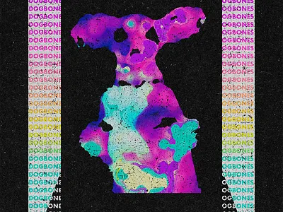 Trippy Neon Rave Dog Party Club Poster bold branding clubbing design dog graphic design illustration logo music neon party psychedelic rave trippy tutorial typography vector