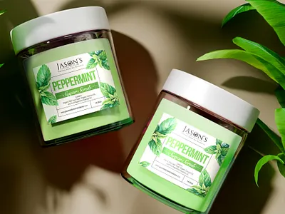 Body Scrub Jar Label Design bottle branding clean cosmetic creative design graphic design green healthcare label modern organic packaging packaging design print professional shower sticker