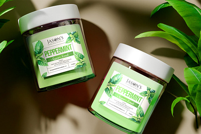 Body Scrub Jar Label Design bottle branding clean cosmetic creative design graphic design green healthcare label modern organic packaging packaging design print professional shower sticker