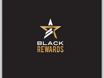 black rewards - available for purchase brand branding design logo