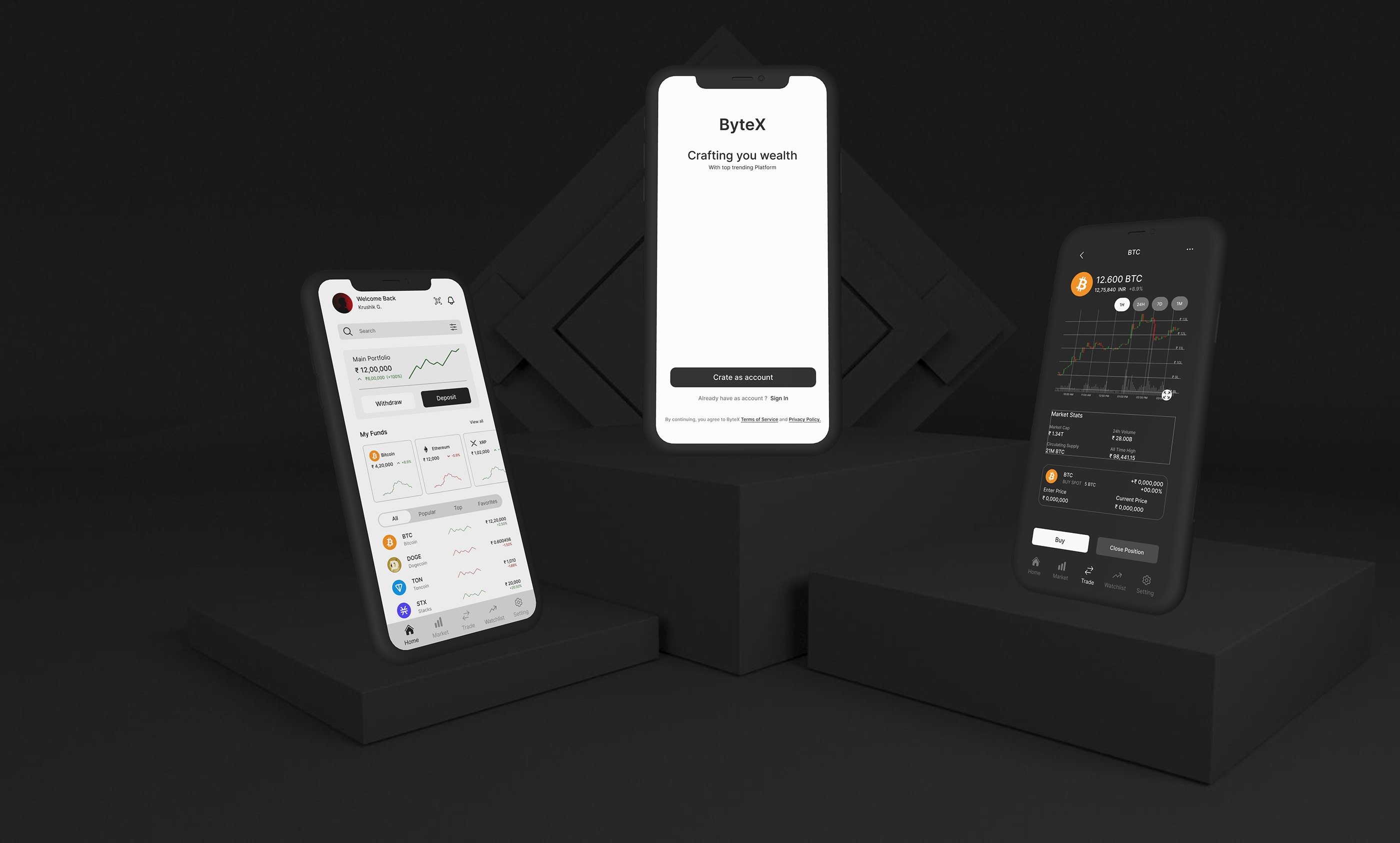 Example of UI/UX Design – Mobile App & Web App