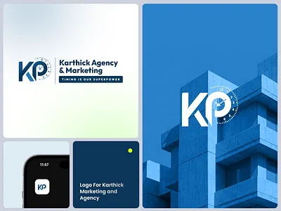 Karthick Marketing And Agency Logo branding design graphic design logo
