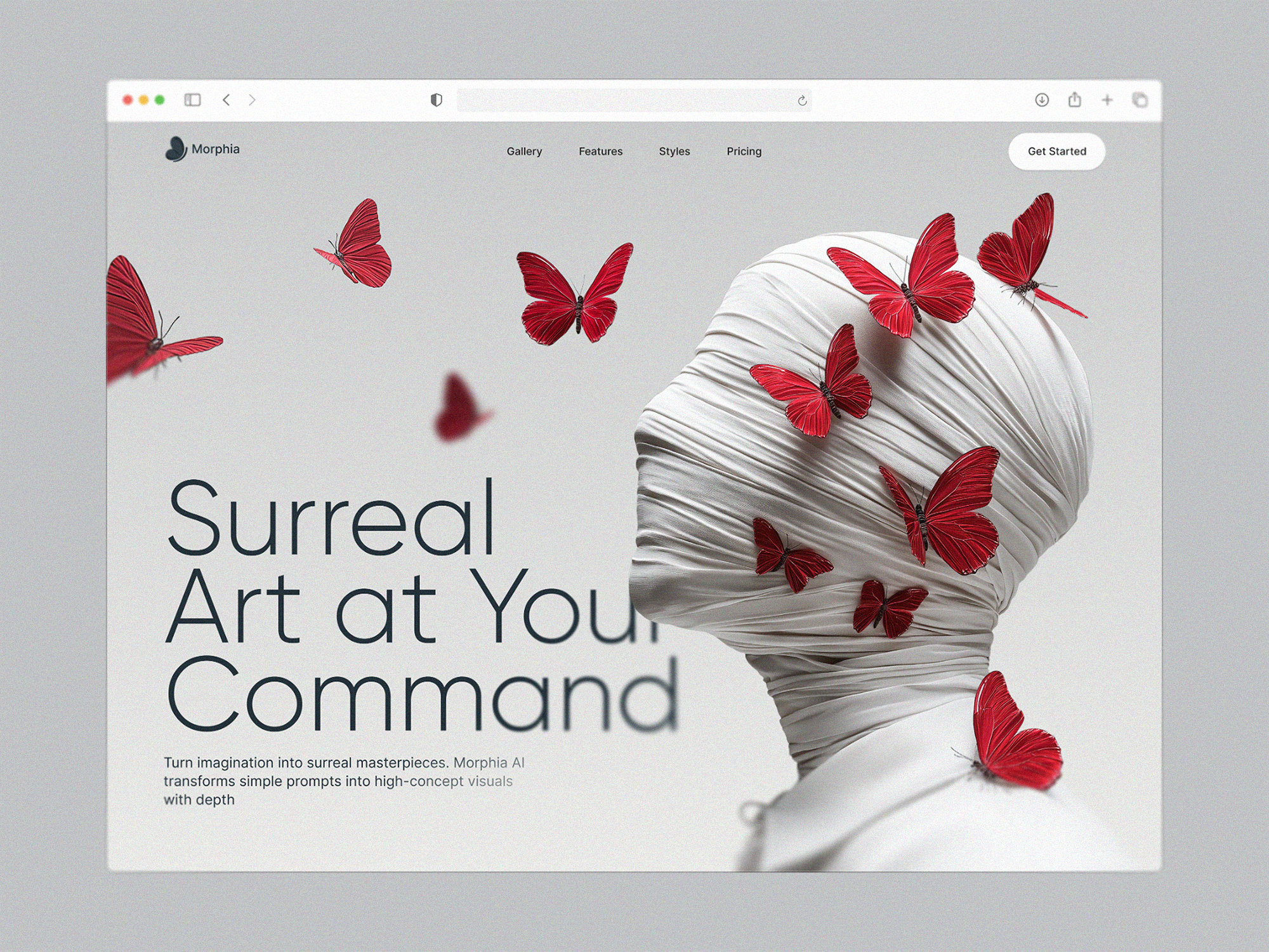 Premium Hero Design for AI ai animation ai design ai platform ai website art landing page artificial intelligence design artificial intelligence website clea image recognition design midjourney midjourney design minimal modern ui ux web design web3 design web3 website