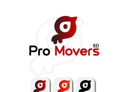 pro movers unusd brand new logo branding design graphic design logo typography vector