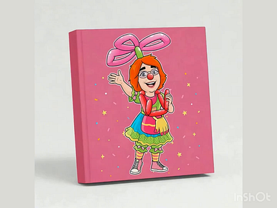 Kid's Cartoon Illustration ready to print book cover book design book illustration branding cartoon cartoon art cartoon portrait children design clown colorful design graphic design illustration kids book logo waving mascot