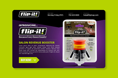 Flip-it Landing Page Concept bathroom clean colorful creative cta design dynamic funnel marketing graphic design household landing page design modern product professional shampoo vibrant website young