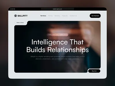 AI Marketing Hero Design blur design branding cleanui creative web digital agency hero header home page interface landing page minimal ui modern ui product design saas design saas website typography design ui ui concept ux web design website digital marketing