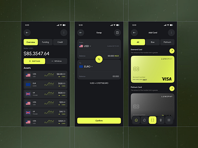 Fintech Wallet Application app app design digital wallet finance finance app finance app design finance wallet app fintech fintech app fintech wallet app minimal mobile app mobile application wallet app wallet mobile app