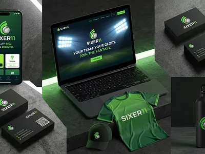 Sixer11 Branding Design brand identity branding cricket cricket app cricket fantasy app fantasy app graphic design logo