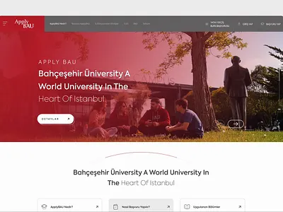 Apply BAU - Bahçeşehir Üniversitesi cleanui designsystem dribbbleshots earn edtech education minimaldesign productdesign student ui ui design uidesign uiuxdesign univercity web tasarım webdesign