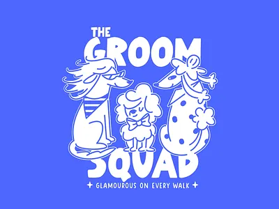 Dog grooming doodle branding design figma graphic design illustration logo typography ui ux vector