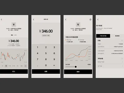 Yuanjian app app chart interface design finance dashboard financial app financial ux fintech fintech app fintech mobile fintech ui fund investment app ios mobile mobile design mobile product numeric keypad ui ui ux design ux