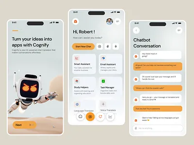 AI-powered assistant app ai app ai app design ai assistant app ai chat bot design ai chat design ai powered app app design app designer branding design graphic design ui ui design ui designer uiuxdesigner user experience user interface ux ux design ux designer