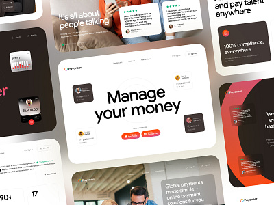 Payoneer Website Redesign dashboard design digital product figma finance website fintech global payments landing page modern website payment platform product design saas design ui ux web design web platform web ui webflow website design