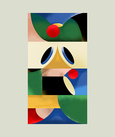 Journey in Shapes 3d artwork design graphic design illustration