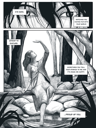 Proud of You Comic Page book cover book illustration comic comic page fantasy graphic design illu illustration movie poster poster