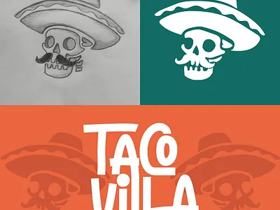 TACO VILLA design diseño de logo diseño plano illustration logo logo logodesign design logodesign design brand marca tipografía