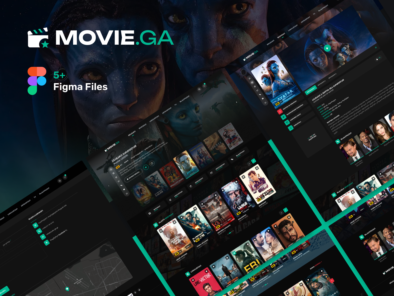 Movie.Ga Web Design design graphic design kino kino web design movies ui ux web design