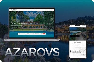 AzarovS. Luxury apartments in Italy branding design ui