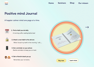 Mental health journal mock up android app app design design ui ux uxui