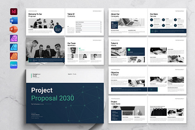 Project Proposal Template Landscape a4 template adobe indesign agency business plan business proposal consultant corporate design freelance indesign template landscape print ready professional template project management project proposal proposal template quote template service proposal