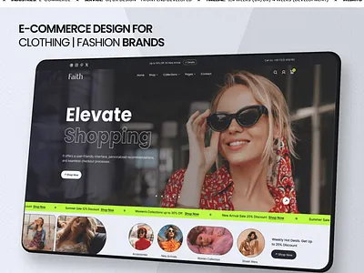 E-commerce Design for Clothing | Fashion Brands faith graphic design logo product design shopify ui design ux design website design website development
