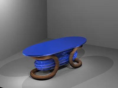 Sea Wave Table 3d bench chair graphic design interior tables