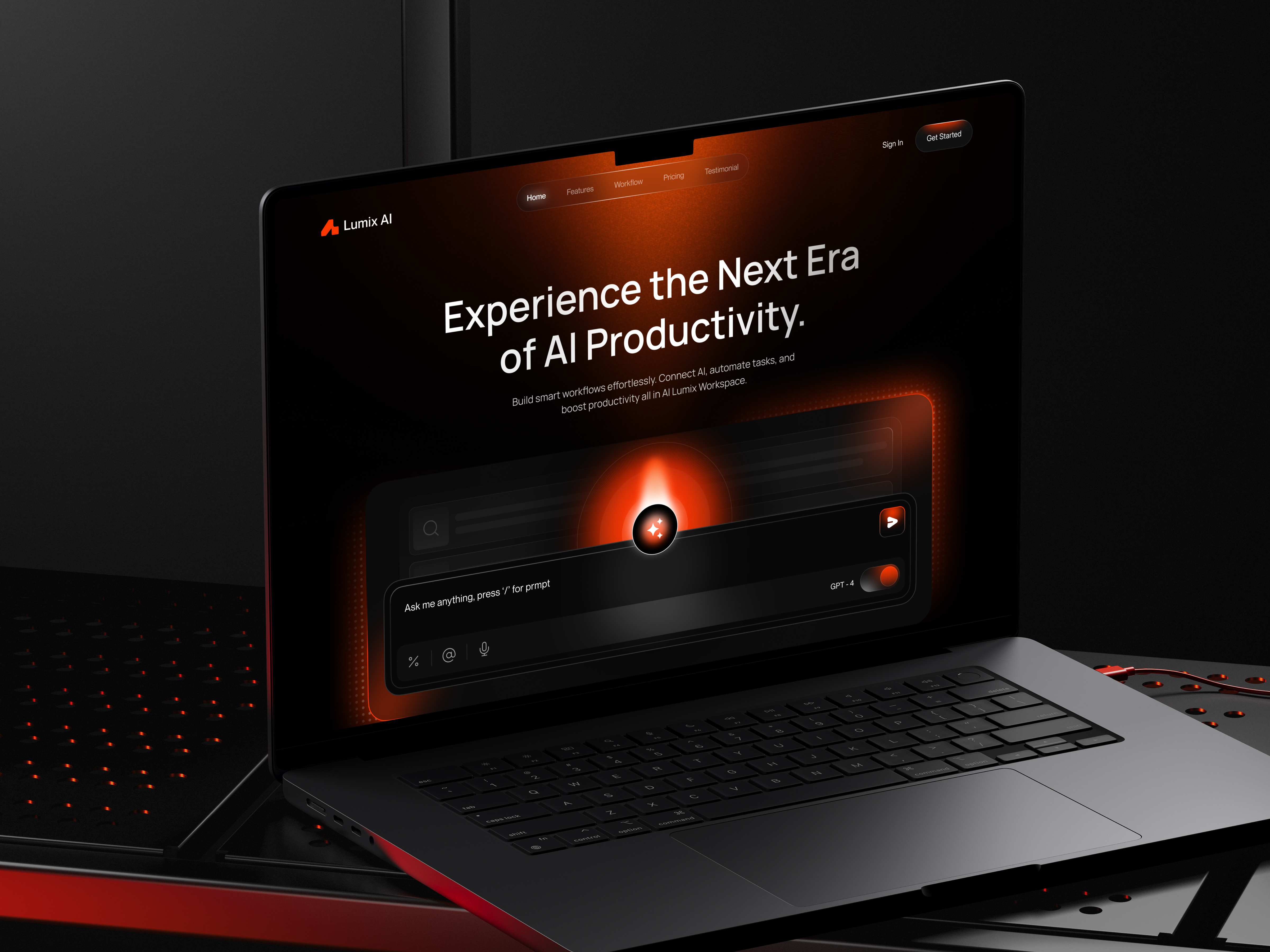 Example of Ai Productivity Platform UI/UX Design