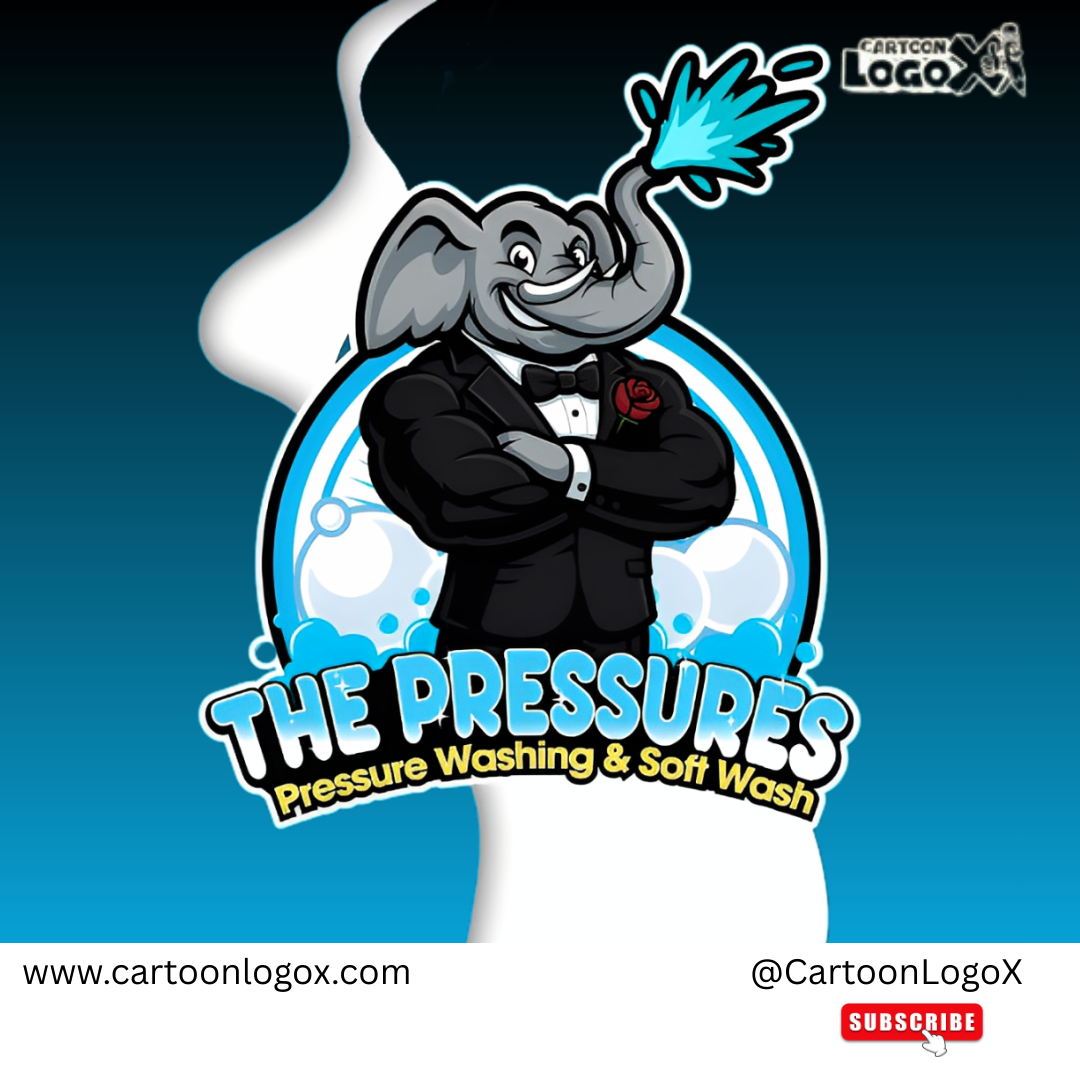 Pressure Washing Mascot Design — Brand Identity | CartoonLogoX branding branding studio cartoon logo custom logo design design showcase dribbble graphic design logo logo design mascot logo motion graphics pressure washing logo soft wash branding vector illustration
