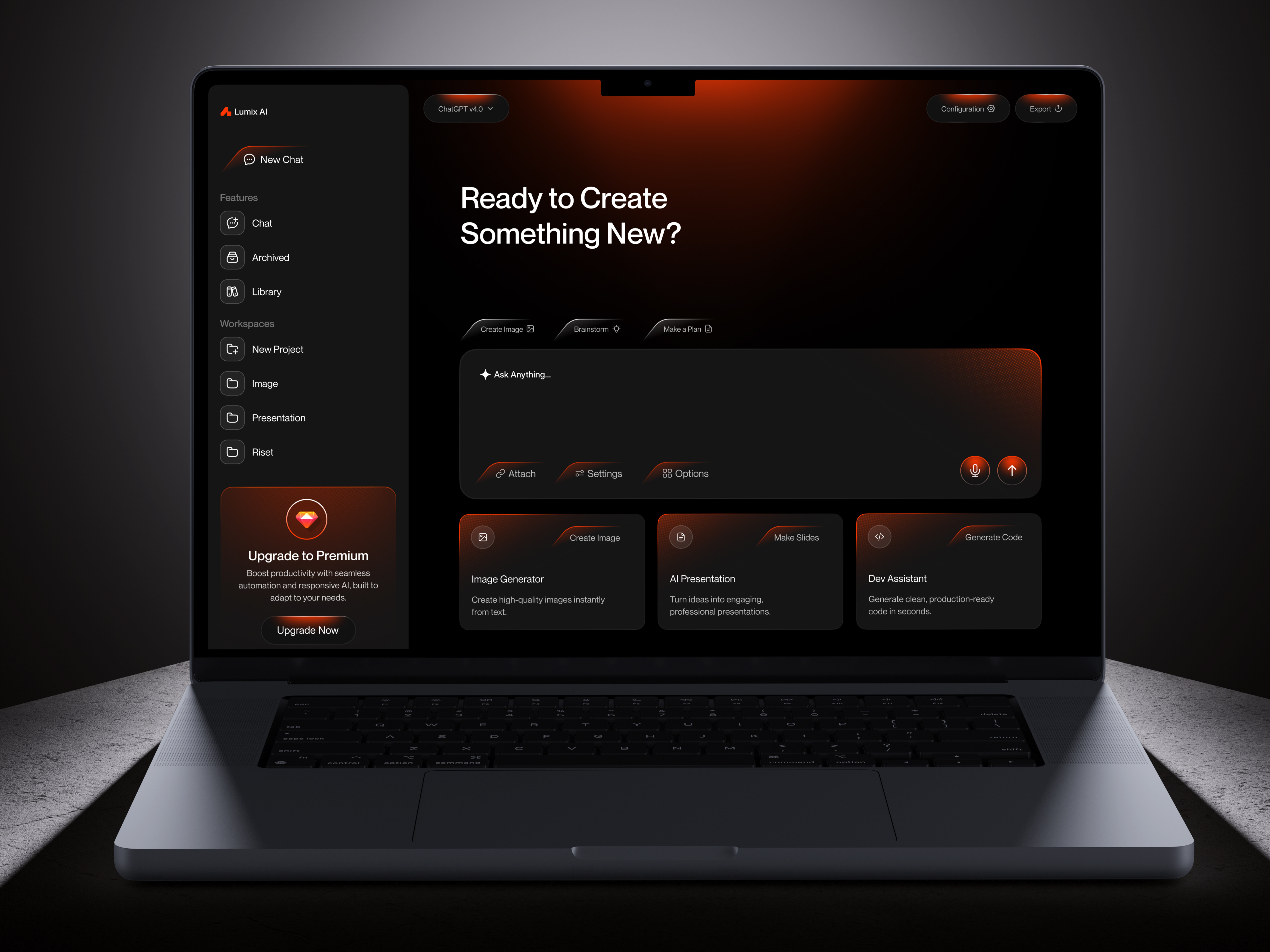 Example of Ai Productivity Platform UI/UX Design