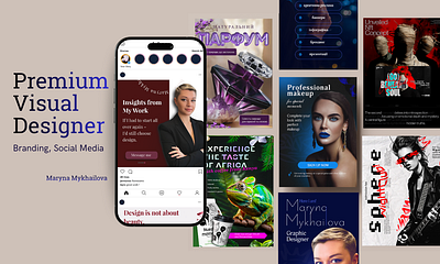 Premium Design brand identity branding design figma graphic design illustration logo premium visual style social media typography vector