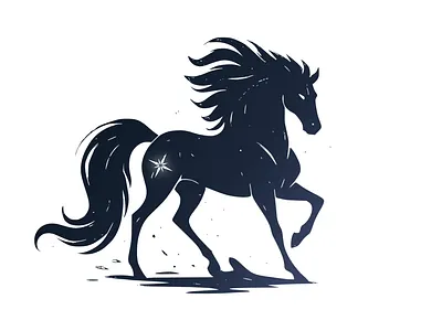 Celestial horse symbol branding design dribbble dribbbleweeklywarmup graphic design illustration logo ui vector weekly warm up