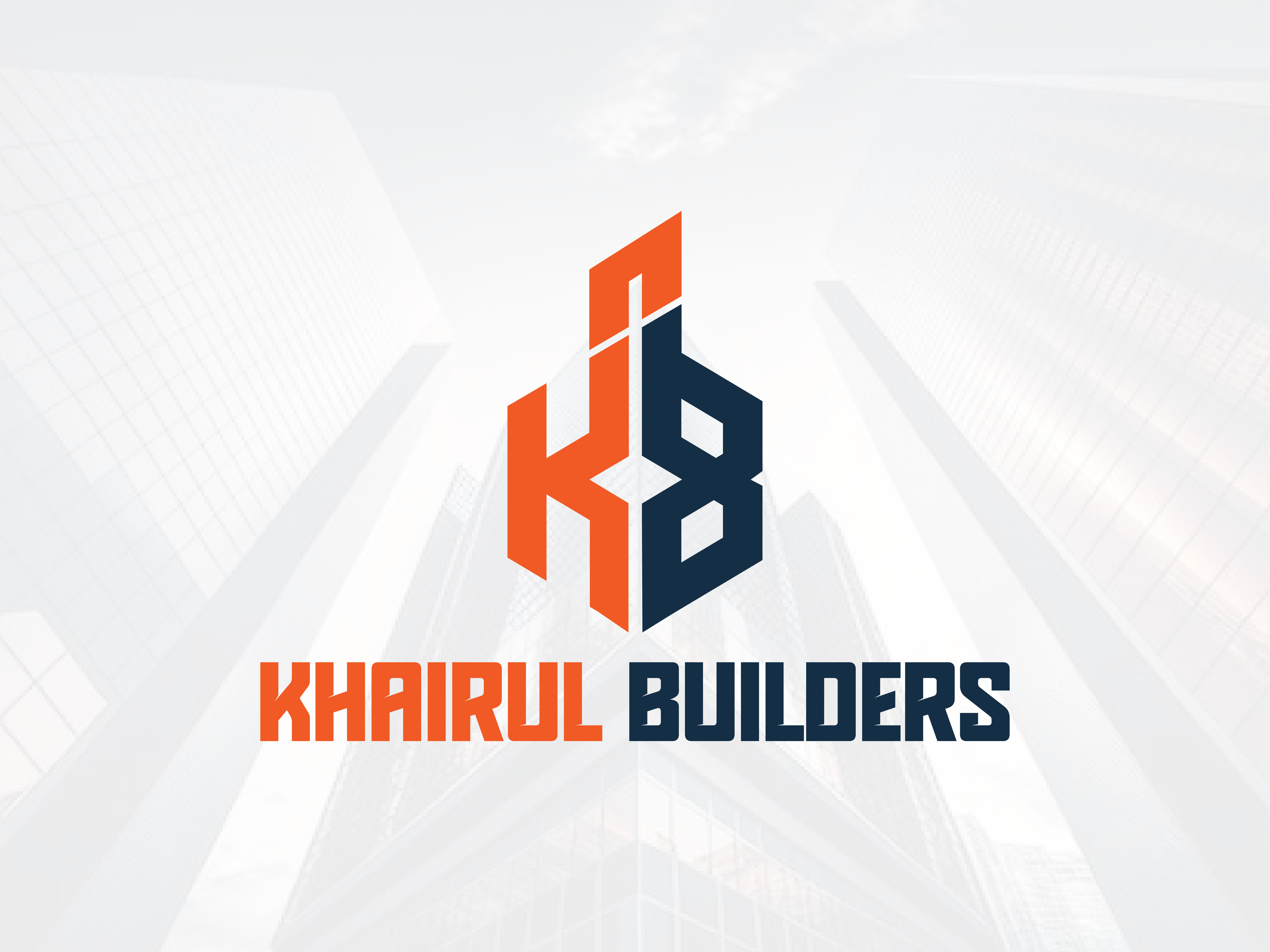 Khairul Builders, Real Estate, Developer Logo Design branding brandkit developer graphic design logo logo design real estate