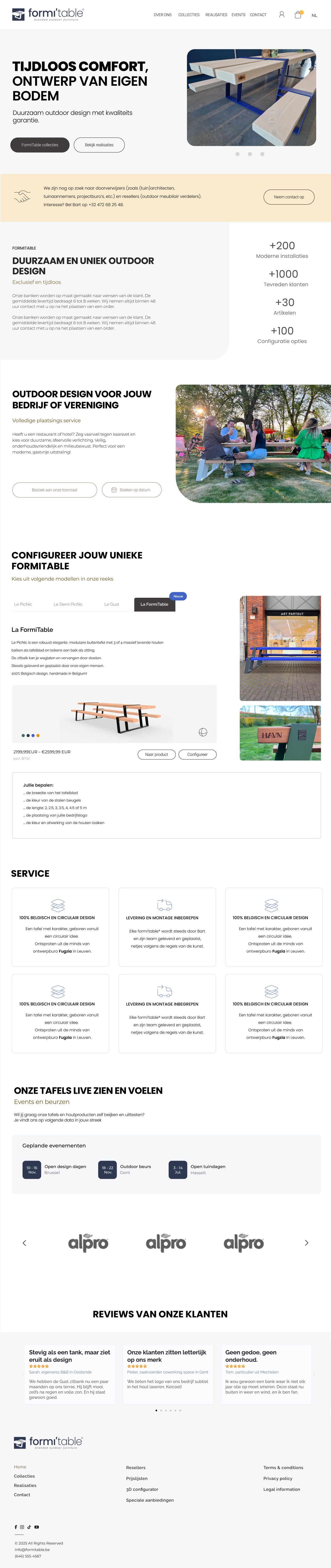 Formitable - Desktop Web UI design figma landing page ui