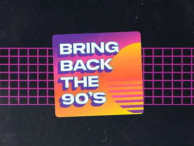 Bring Back the 90s 90s cyberpunk neon synthwave