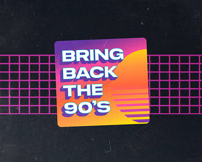 Bring Back the 90s 90s cyberpunk neon synthwave