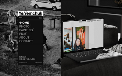 Yelena Yemchuk Menu design fashion menu photographer ui