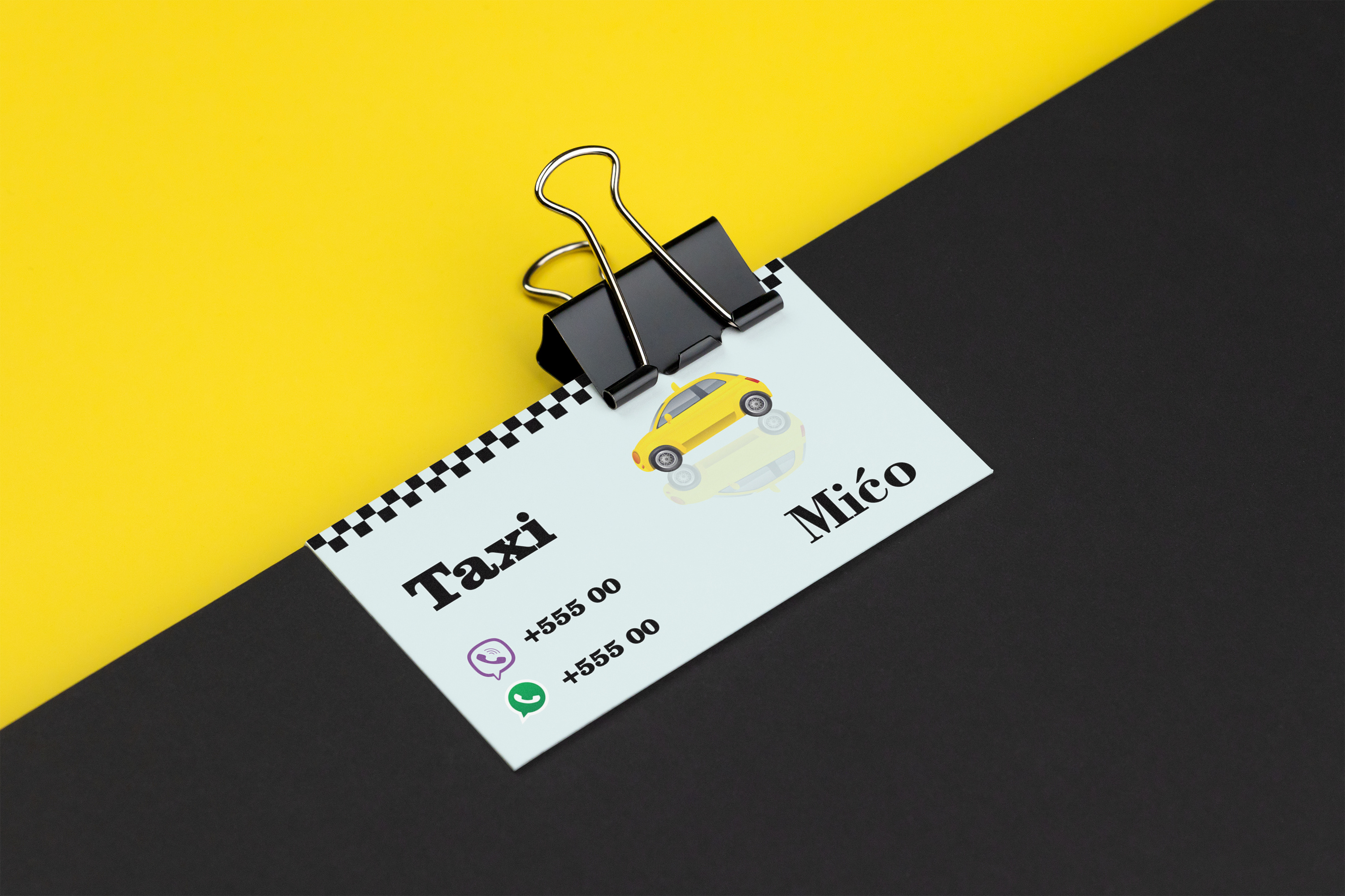 Business Card - Taxi Mićo brand identity branding business card business cards design clean creative creative business card design design graphic design identity illustration minimal minimalist business card mockup modern business card print professional simple stationery design typography